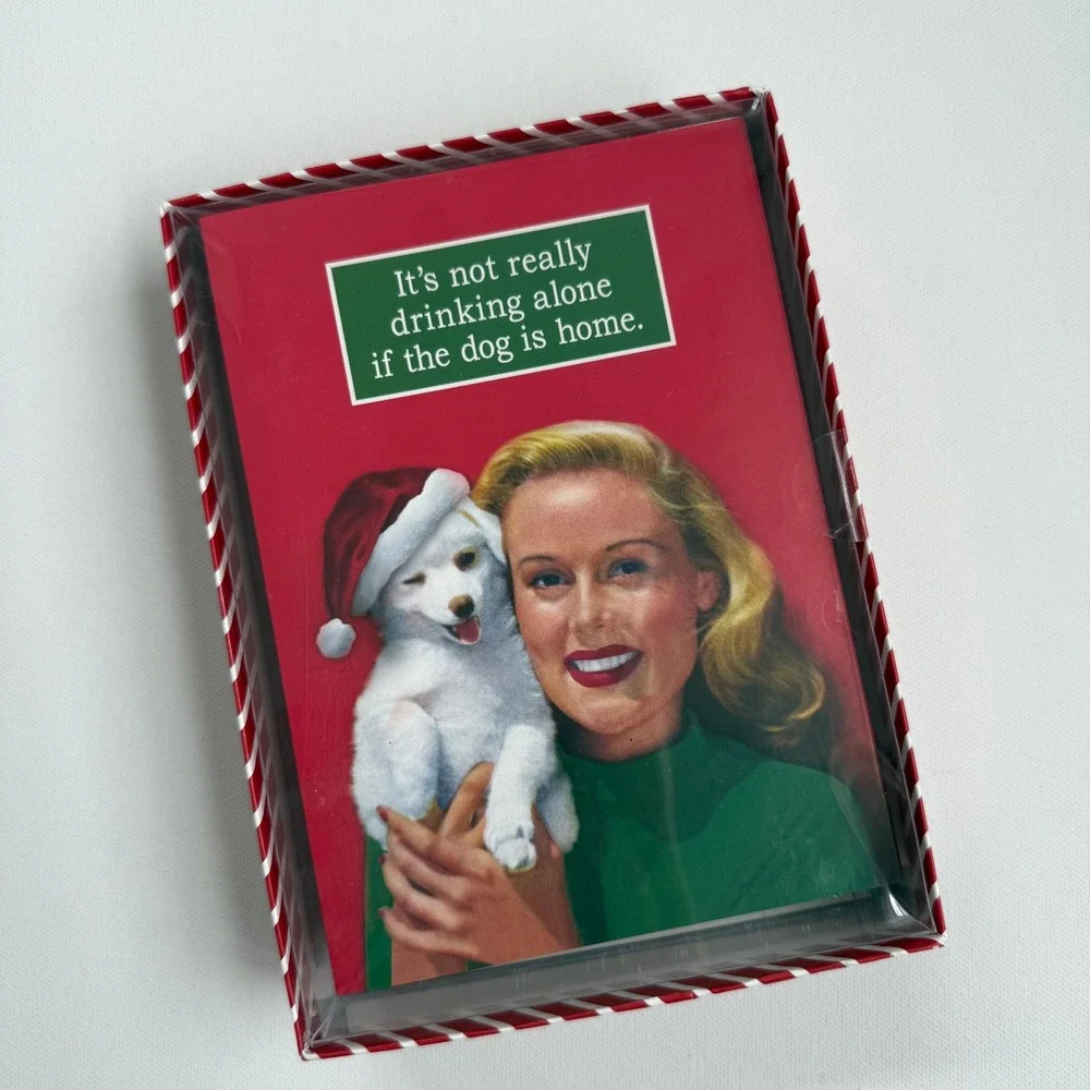 Vintage Style‎ Humorous Christmas Holiday Cards Set of 20 with Envelopes